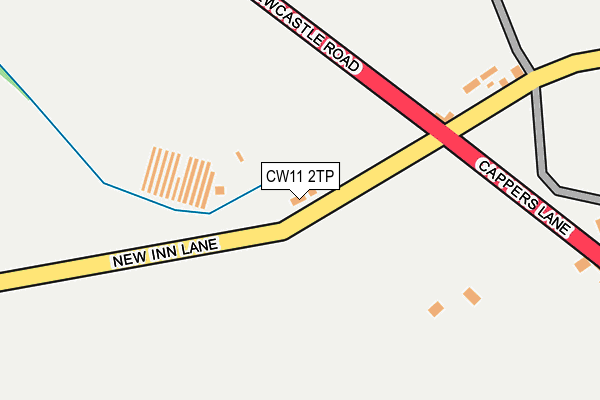CW11 2TP map - OS OpenMap – Local (Ordnance Survey)