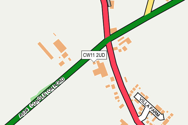 CW11 2UD map - OS OpenMap – Local (Ordnance Survey)