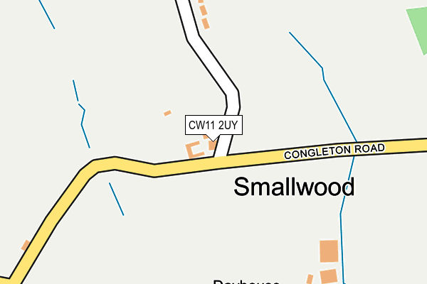 CW11 2UY map - OS OpenMap – Local (Ordnance Survey)