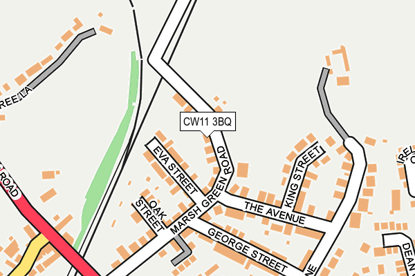 CW11 3BQ map - OS OpenMap – Local (Ordnance Survey)