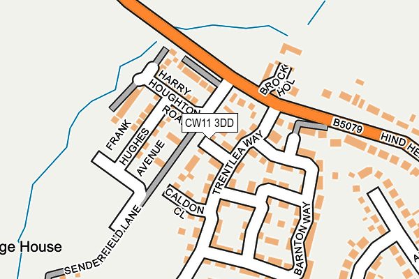 CW11 3DD map - OS OpenMap – Local (Ordnance Survey)