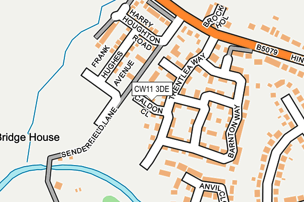 CW11 3DE map - OS OpenMap – Local (Ordnance Survey)