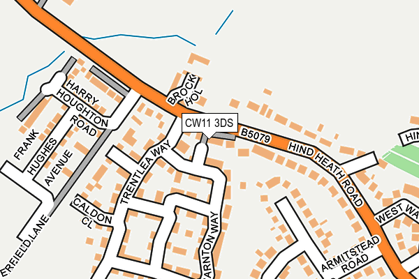 CW11 3DS map - OS OpenMap – Local (Ordnance Survey)