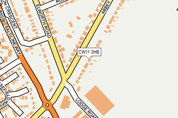 CW11 3HB map - OS OpenMap – Local (Ordnance Survey)