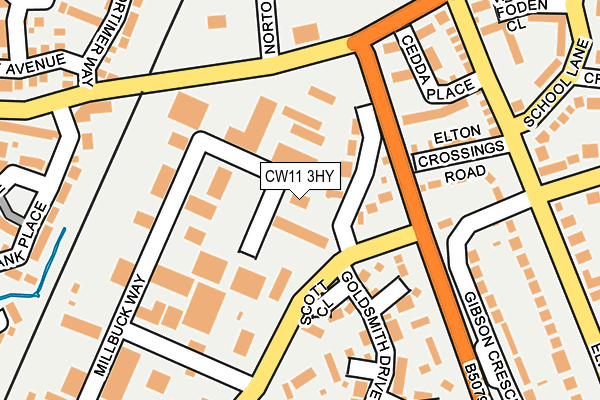 Map of MILLBUCK LIMITED at local scale