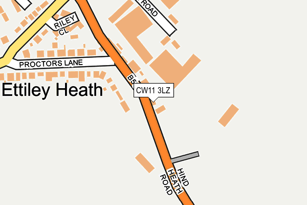 Map of HIND HEATH LTD at local scale