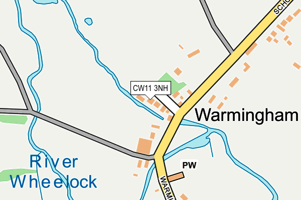 CW11 3NH map - OS OpenMap – Local (Ordnance Survey)