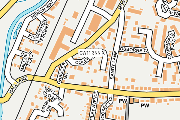 Map of JMF GROUNDWORKS CHESHIRE LTD at local scale