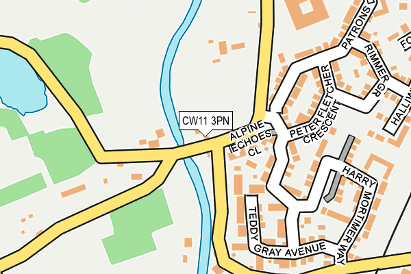 CW11 3PN map - OS OpenMap – Local (Ordnance Survey)