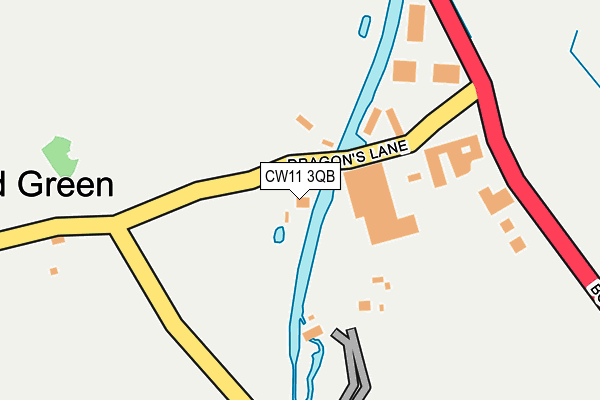 CW11 3QB map - OS OpenMap – Local (Ordnance Survey)