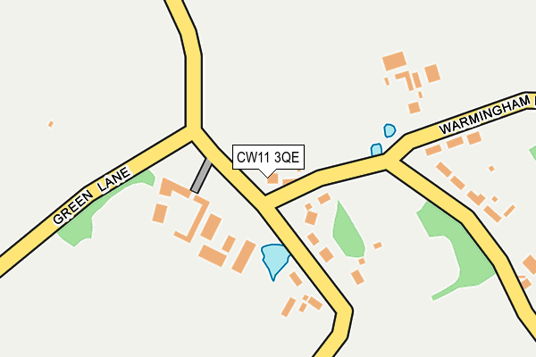 CW11 3QE map - OS OpenMap – Local (Ordnance Survey)