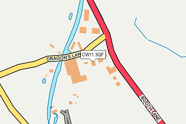 CW11 3QF map - OS OpenMap – Local (Ordnance Survey)