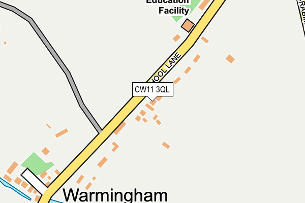 CW11 3QL map - OS OpenMap – Local (Ordnance Survey)