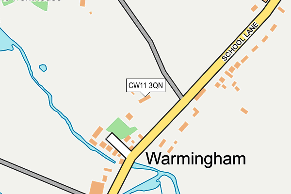 CW11 3QN map - OS OpenMap – Local (Ordnance Survey)