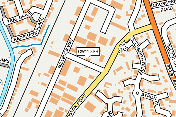 CW11 3SH map - OS OpenMap – Local (Ordnance Survey)