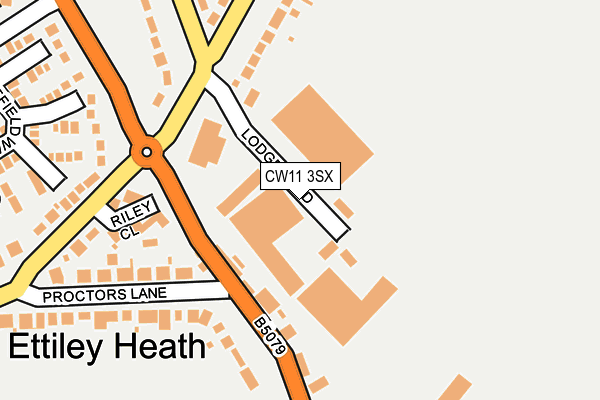 CW11 3SX map - OS OpenMap – Local (Ordnance Survey)