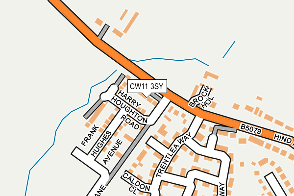 CW11 3SY map - OS OpenMap – Local (Ordnance Survey)