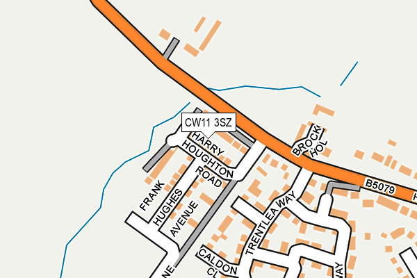 CW11 3SZ map - OS OpenMap – Local (Ordnance Survey)