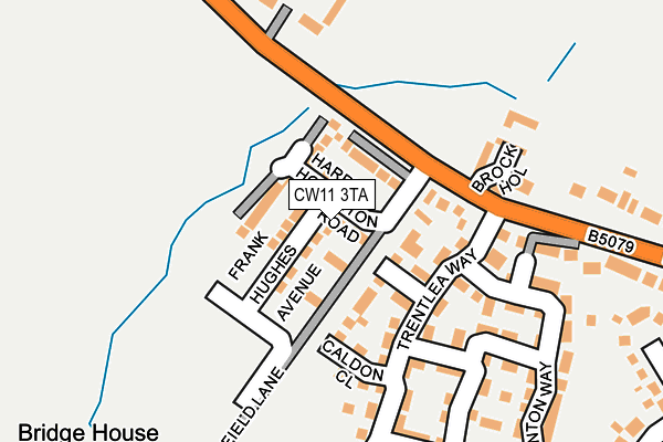 CW11 3TA map - OS OpenMap – Local (Ordnance Survey)