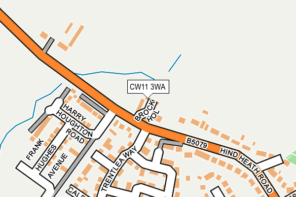 CW11 3WA map - OS OpenMap – Local (Ordnance Survey)