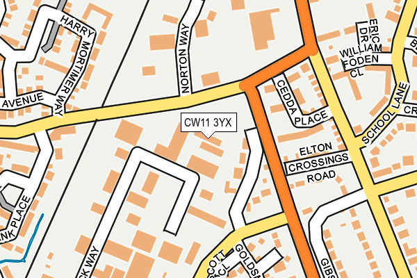 Map of MIDAS CONSTRUCTION (CHESHIRE) LIMITED at local scale