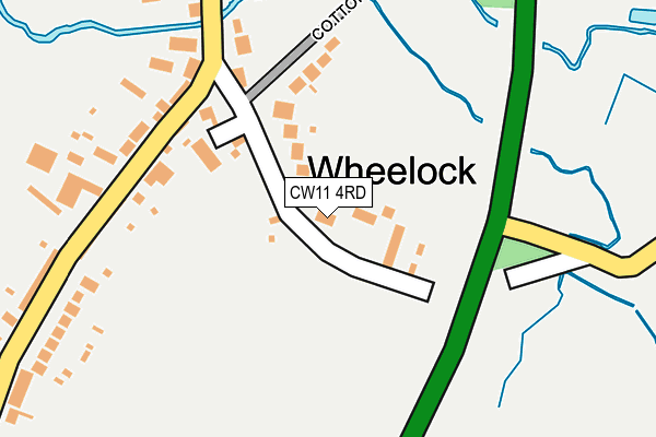 CW11 4RD map - OS OpenMap – Local (Ordnance Survey)
