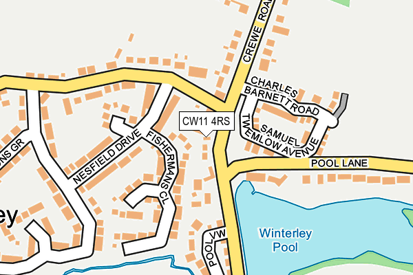 CW11 4RS map - OS OpenMap – Local (Ordnance Survey)