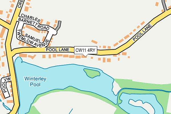 CW11 4RY map - OS OpenMap – Local (Ordnance Survey)