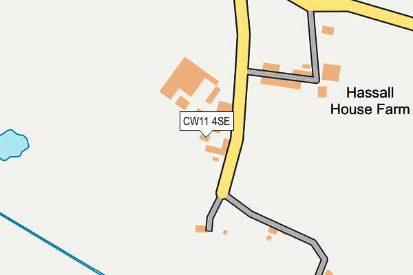 CW11 4SE map - OS OpenMap – Local (Ordnance Survey)