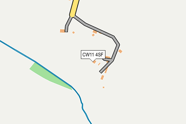 CW11 4SF map - OS OpenMap – Local (Ordnance Survey)