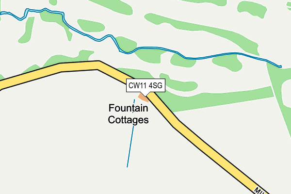 CW11 4SG map - OS OpenMap – Local (Ordnance Survey)