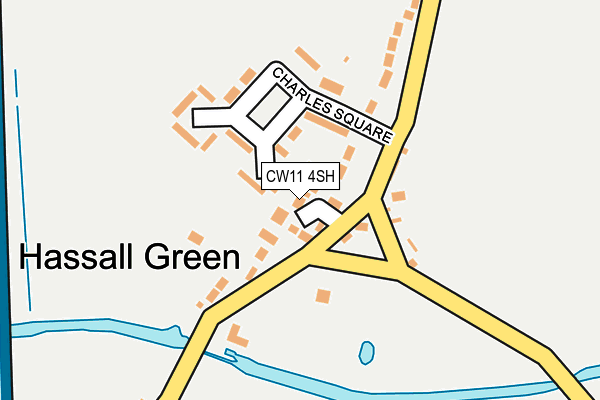 CW11 4SH map - OS OpenMap – Local (Ordnance Survey)