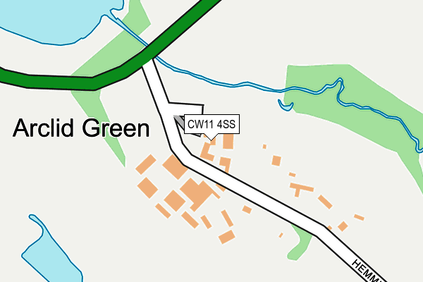 CW11 4SS map - OS OpenMap – Local (Ordnance Survey)