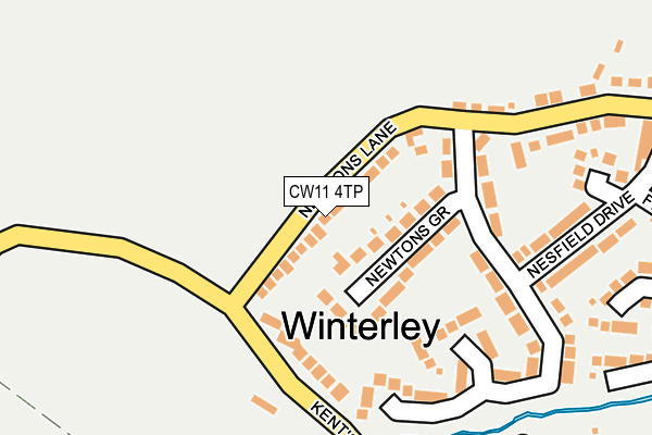 CW11 4TP map - OS OpenMap – Local (Ordnance Survey)