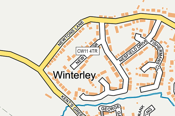 CW11 4TR map - OS OpenMap – Local (Ordnance Survey)