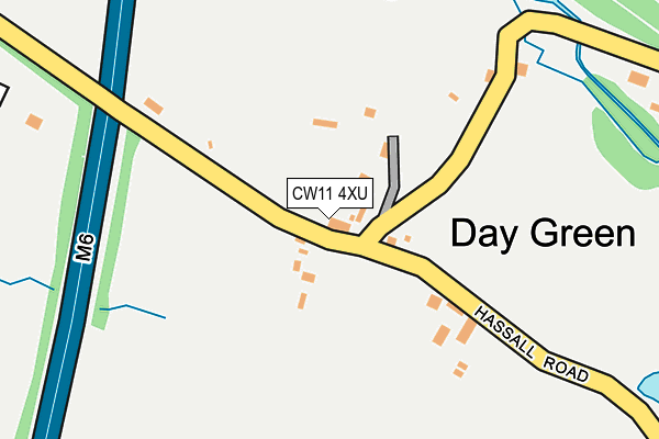 CW11 4XU map - OS OpenMap – Local (Ordnance Survey)