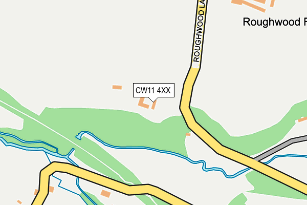 CW11 4XX map - OS OpenMap – Local (Ordnance Survey)