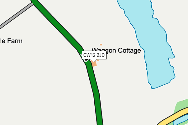 CW12 2JD map - OS OpenMap – Local (Ordnance Survey)