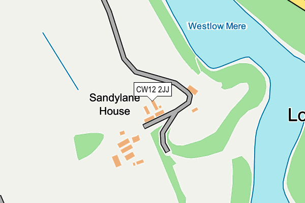 CW12 2JJ map - OS OpenMap – Local (Ordnance Survey)
