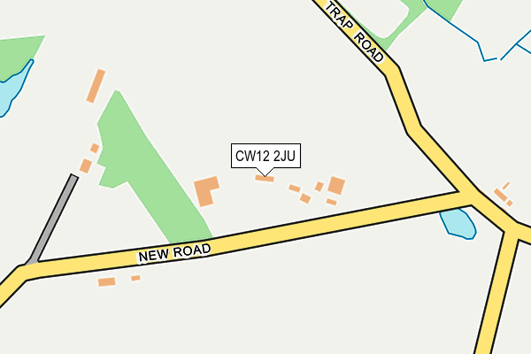 CW12 2JU map - OS OpenMap – Local (Ordnance Survey)