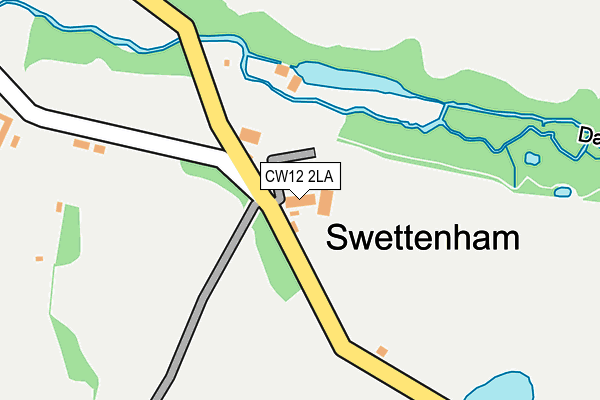 CW12 2LA map - OS OpenMap – Local (Ordnance Survey)
