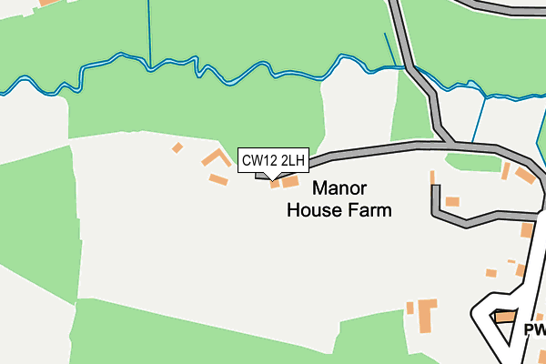 CW12 2LH map - OS OpenMap – Local (Ordnance Survey)