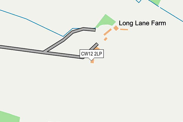 CW12 2LP map - OS OpenMap – Local (Ordnance Survey)
