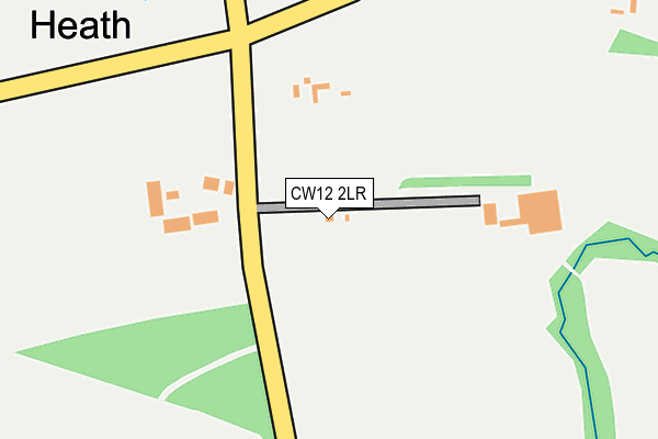 CW12 2LR map - OS OpenMap – Local (Ordnance Survey)