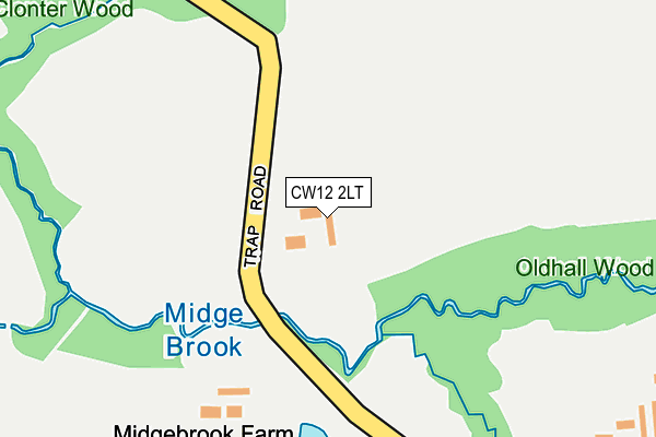 CW12 2LT map - OS OpenMap – Local (Ordnance Survey)