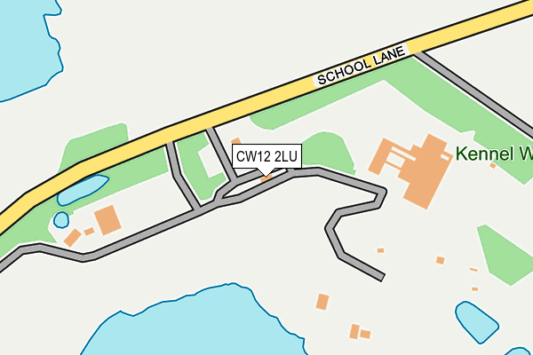 CW12 2LU map - OS OpenMap – Local (Ordnance Survey)