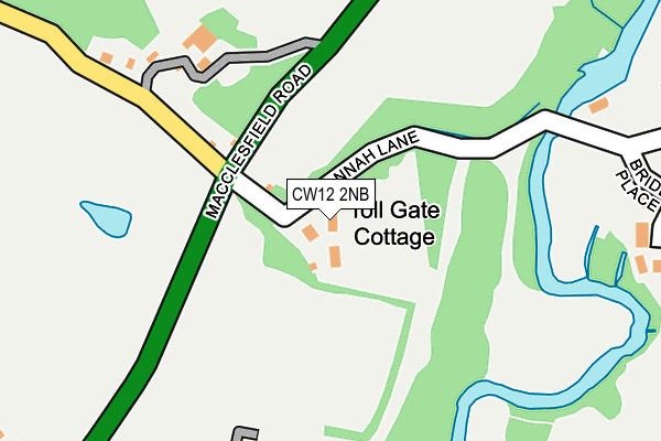 CW12 2NB map - OS OpenMap – Local (Ordnance Survey)