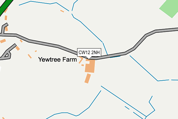 CW12 2NH map - OS OpenMap – Local (Ordnance Survey)