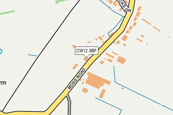 CW12 3BP map - OS OpenMap – Local (Ordnance Survey)