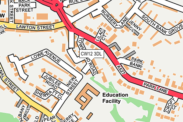 CW12 3DL map - OS OpenMap – Local (Ordnance Survey)